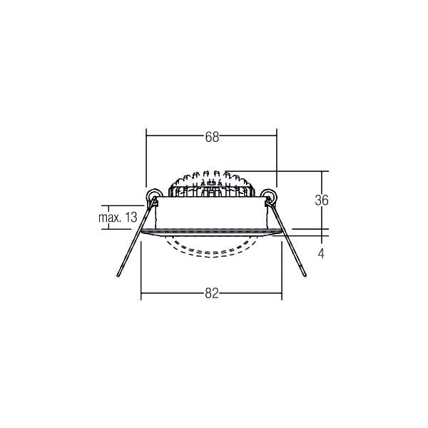 Brumberg Leuchten - Downlight/Strahler/Flutlicht LED-Einbaustrahler 41463173 3000K