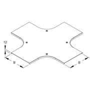 Niedax - Deckel Kreuzstück für Kabeltragsystem Deckel für Kreuzung RKSCDV 600 S Breite 605,5mm