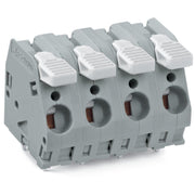 WAGO - Leiterplattenklemme Hebel 2706-210 6mm²,grau − 10 Stück