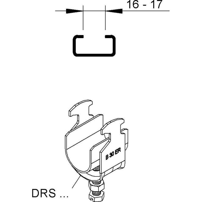 Niedax - Rohrschelle Dampfrohrschelle DRS 10 E3 Edelstahl − 100 Stück