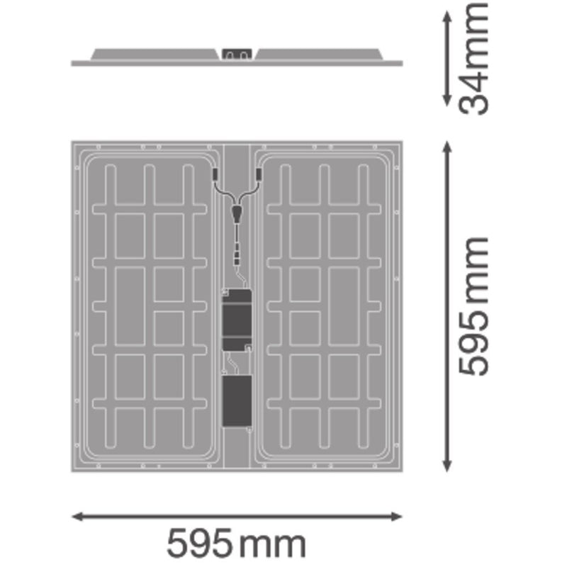 Ledvance - Decken-/Wandleuchte LED-Panel M600 PLPR.600P36W840U19D. 840, DALI