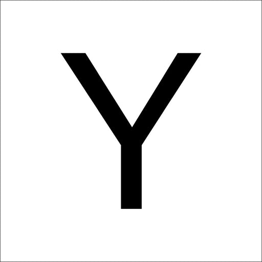 RZB - Beschriftung Buchstaben/Zahlen Buchstabe "Y" 99223.013.Y 120mm