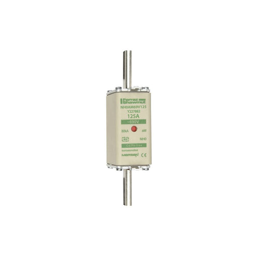 Mersen - Messersicherung Sicherungseinsatz NH aM NH0AM69V125 Gr.0 125A sfü KM − 3 Stück