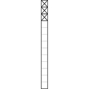 Siedle&Söhne - Kommunikations-Säule Kommunikations-Stele KS 613-3 SM 1,3m sil/met 3Mod