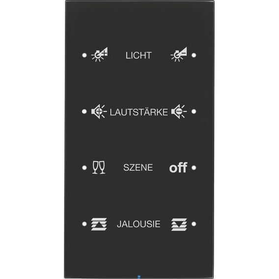 Berker - Bussystem-Tastsensor Touch-Sensor 4fach 75144155 Glas schwarz