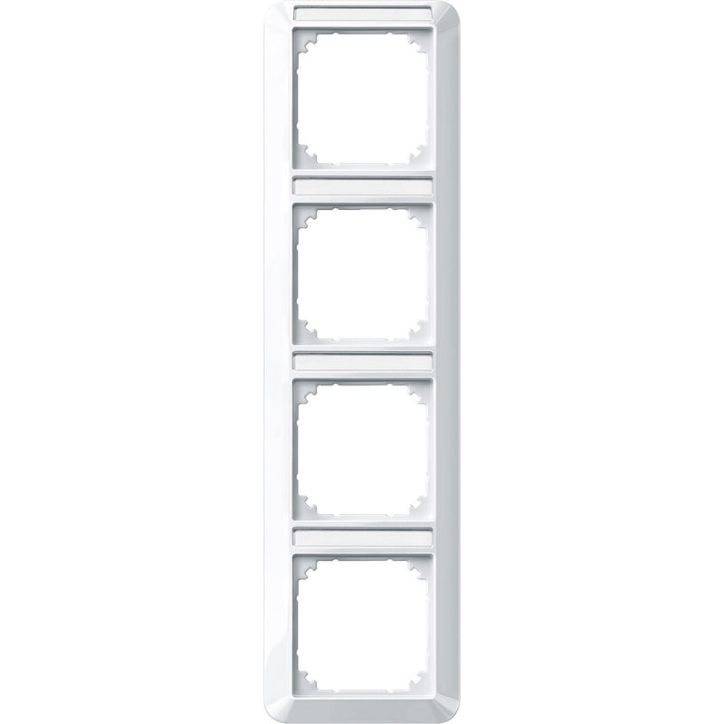 Merten - Abdeckrahmen Rahmen 4f.pws/gl 385419 Beschriftungsträger