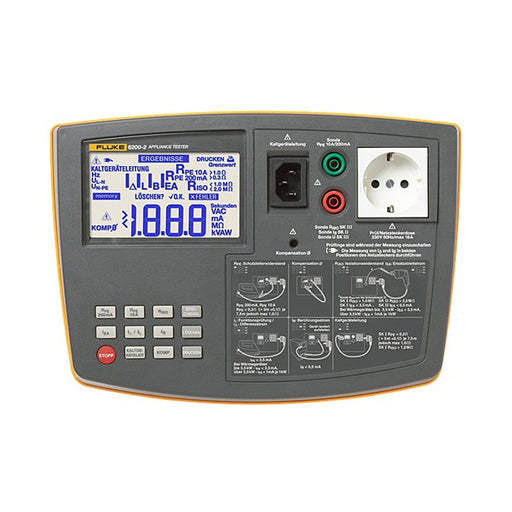 Fluke - Prüfgerät für ortsveränderliche Geräte Gerätetester FLUKE-6200-2 DE tragbar