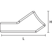 HellermannTyton - Befestigungssockel und -element für Kabelbinder Kabelhalter CTMM8-PA6GF30-BK 38x24mm − 250 Stück