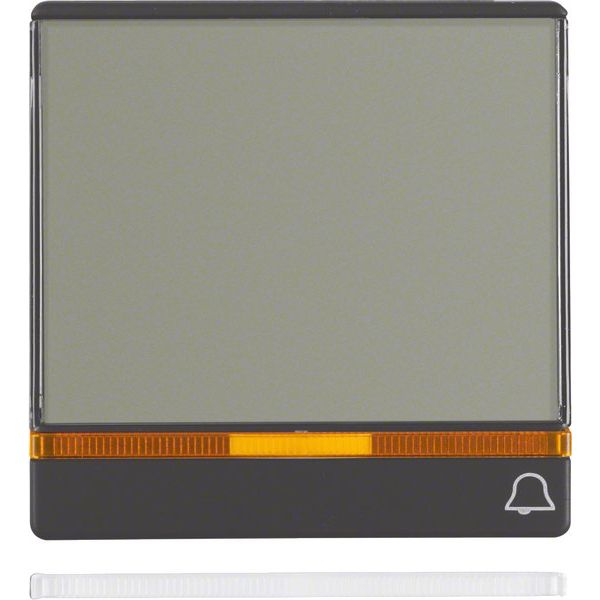 Berker - Abdeckung/Bedienelement für Installationsschalterprogramme Wippe anth/sa 16966076 Symbol Klingel