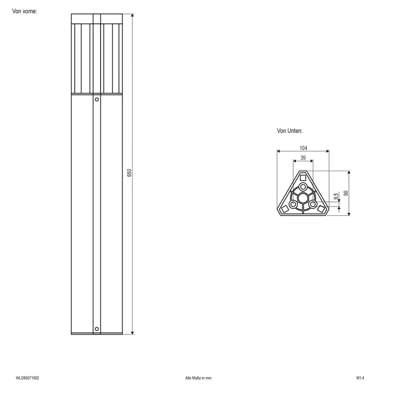 EVN Lichttechnik - Wegeleuchte WLD65071502 3000K, 230V, 345lm