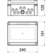 OBO Bettermann - Installationskleinverteiler Kleinverteiler SDB 09L PC o. Klemml., für 9 TE