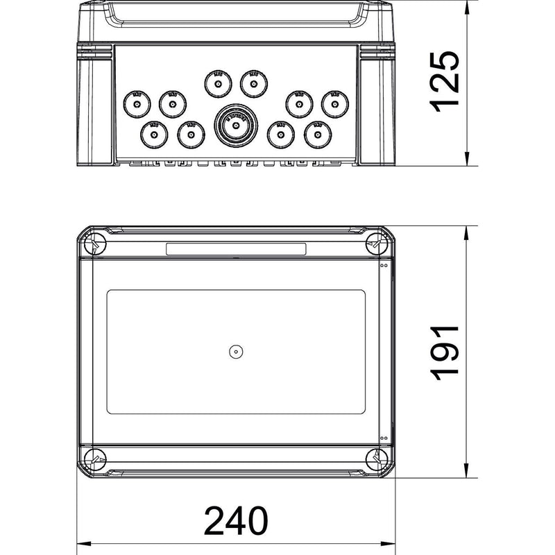 OBO Bettermann - Installationskleinverteiler Kleinverteiler SDB 09L PC o. Klemml., für 9 TE