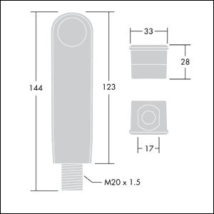 Thorn - Bussystem-Sensorüberwachung Passiver Infrarotsensor SENSA DDP BATTEN