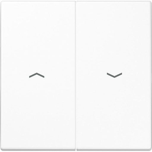 Jung - Abdeckung/Bedienelement für Installationsschalterprogramme Wippe Symbole aws LS 995 P WW für Taster