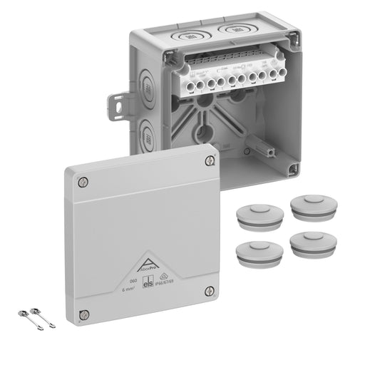 Spelsberg - Dose, Gehäuse für Montage auf der Wand/Decke Abzweigkasten Abox Pro 060 AB-6² IP66, max. 6qm