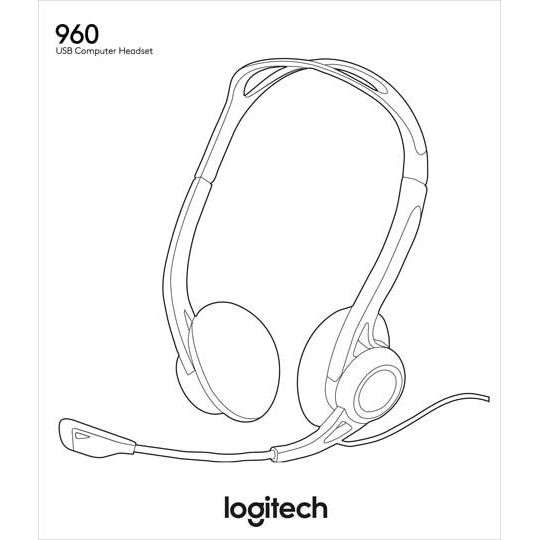Logitech - Head-Set Headset PC960 sw USB