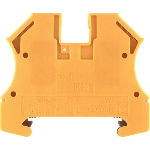 Weidmüller - Schutzleiter-Reihenklemme Schutzleiterklemme WPE 6 56x7,9x47mm