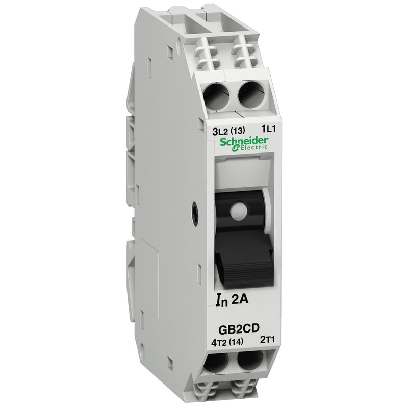 Schneider Electric - Leitungsschutzschalter Sicherungsautomat GB2CD05 2p. 0,5A m.Hilfssch