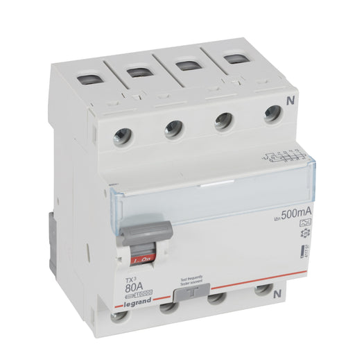 Legrand - Fehlerstrom-Schutzschalter Fehlerstromschutzschalter Legrand 411797 80A, 4-polig, 500mA