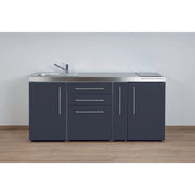 Stengel - Mini-Küche Miniküche Premiumline MPSG180AKSGKFreBl2Sn Schiefergrau