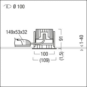 Zumtobel Group - Downlight/Strahler/Flutlicht LED-Downlight PANOS INF #60816795 4000K