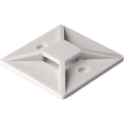 HellermannTyton - Befestigungssockel und -element für Kabelbinder Befestigungssockel MB4 PA66 WH 100 28x28mm − 100 Stück