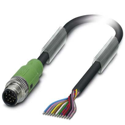 Phoenix Contact - Konfektioniertes Sensor-Aktor-Kabel Sensor-/Aktor-Kabel SAC-12P-MS #1430530 12-pol.RAL9005 1,5m