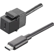 Bachmann - Einsatz/Abdeckung für Kommunikationstechnik USB Keystone Modul 917.121 Typ C3.1 sw