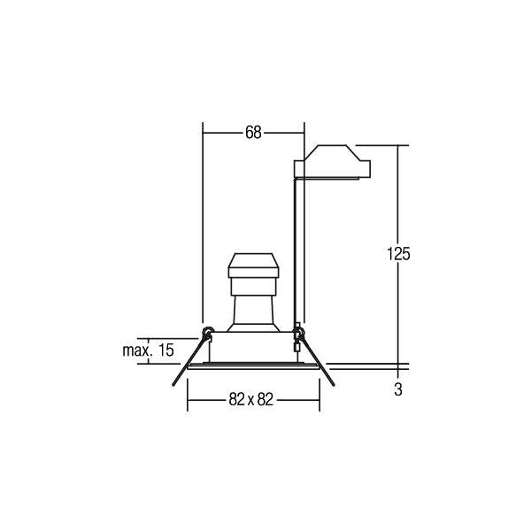 Brumberg Leuchten - Downlight/Strahler/Flutlicht HV-Einbauleuchte GU10 36005070