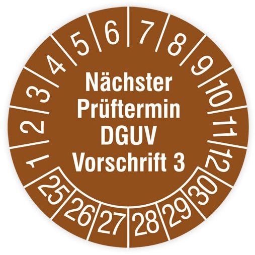 HT Instruments - Kennzeichnungsmaterial Sicherheitsprüfplaketten 2002260 15mm (160 Stück)