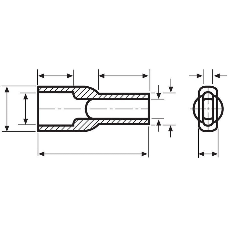 HellermannTyton - Durchführungstülle Schutzkappen HV4823 PVC BK 2000 schwarz − 2000 Stück