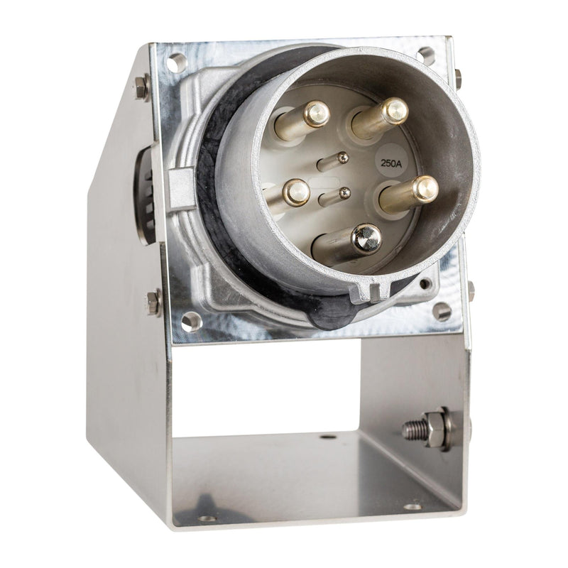 Walther Werke - Hochstrom-Rundsteckvorrichtung CEE Hochstrom Wandstecker 6E0407 schräg 400A4P7h IP67