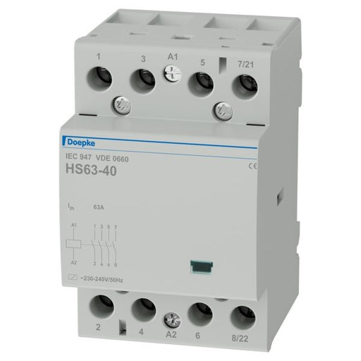 Doepke - Installationsschütz für Reiheneinbau Schütz HS 3-230AC/63-40 4 Schließer