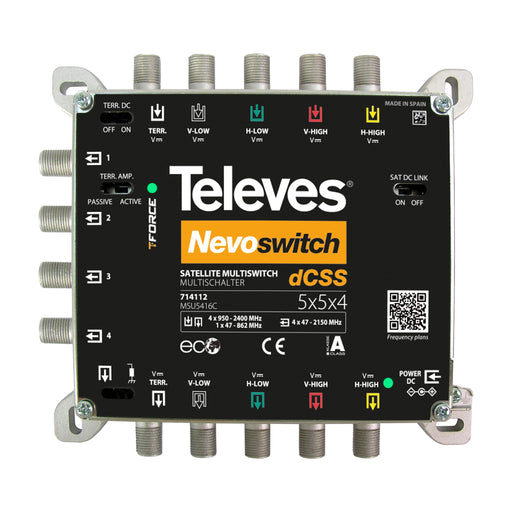 Televes - Multischalter 5 in 4x16 MSU5416C NEVO-SCR dCSS kaska