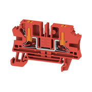 Weidmüller - Durchgangs-Reihenklemme Klemme PUSH IN 4qmm AL2C 4 RD − 50 Stück