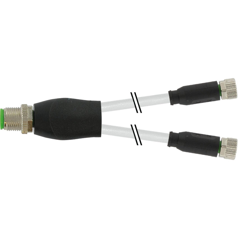 Murrelektronik - Passiver Sensor-/Aktor-Verteiler (mit Leitung) M12-Y-Verteiler 7000-40821-2330030 auf M8 Bu. ger