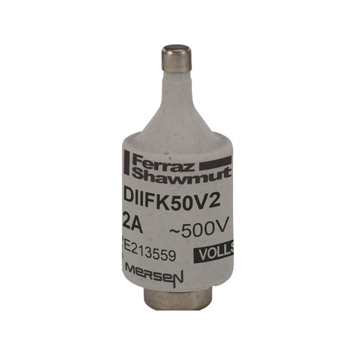 Mersen - D-Sicherungseinsatz DIIFK50V2 DII flink 2A/500V − 25 Stück
