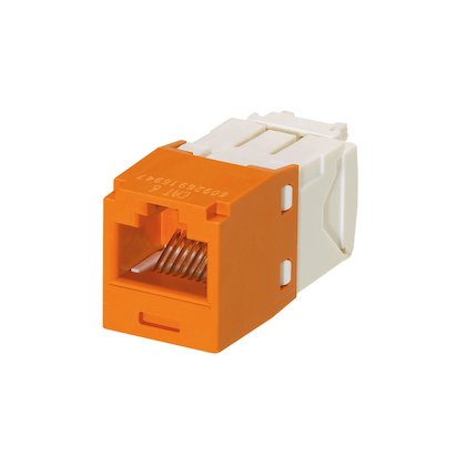 Panduit - Modularer Steckverbinder 8-Draht Universal-Modul. CJ688TGOR Univ.,Orange,TG-Styl − 10 Stück