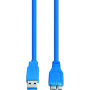 E+P Elektrik - Konfektioniertes A/V-Kabel USB3.0 Microkabel AB CC 334 LOSE 1,5m,blau