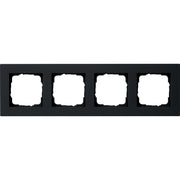 Gira - Abdeckrahmen 4f. sw 0214095 flach