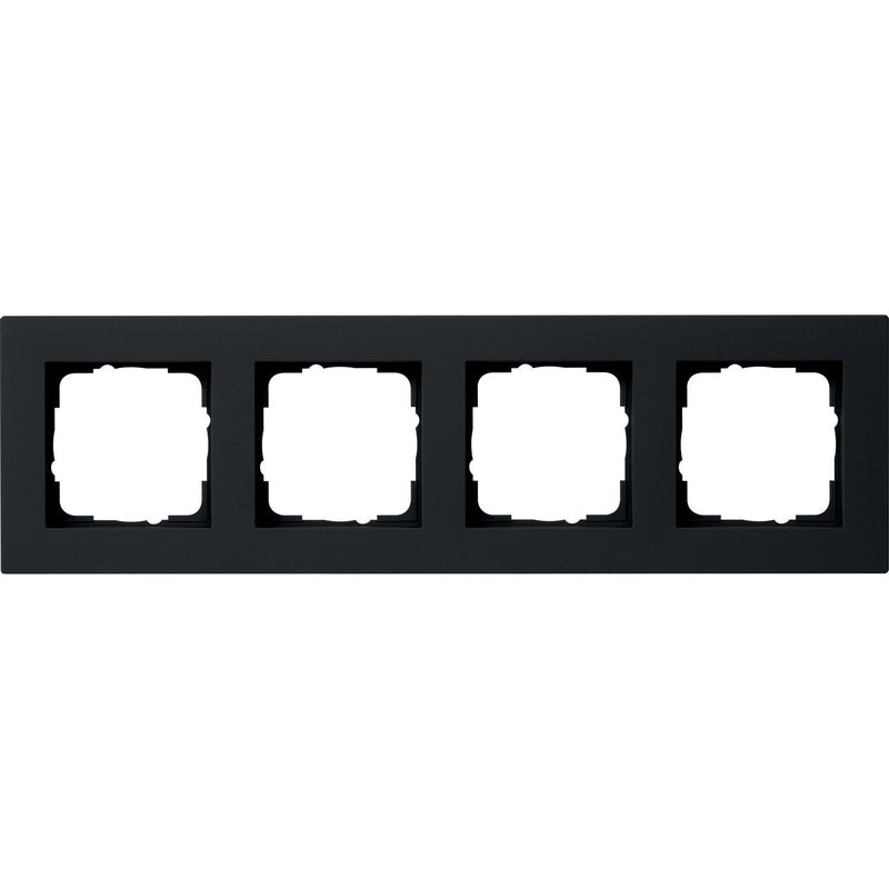 Gira - Abdeckrahmen 4f. sw 0214095 flach