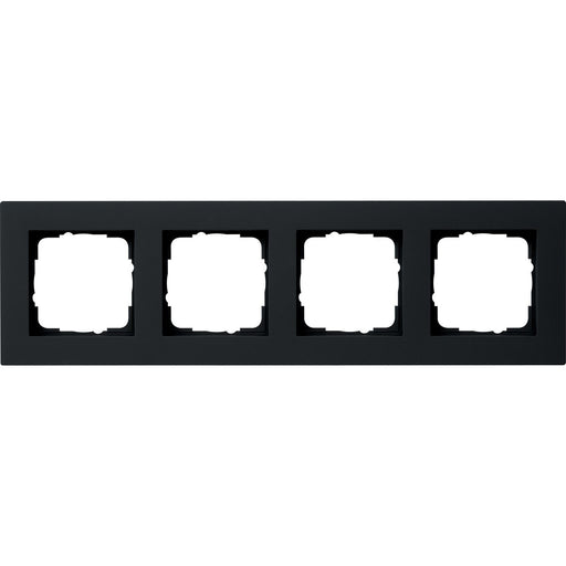 Gira - Abdeckrahmen 4f. sw 0214095 flach
