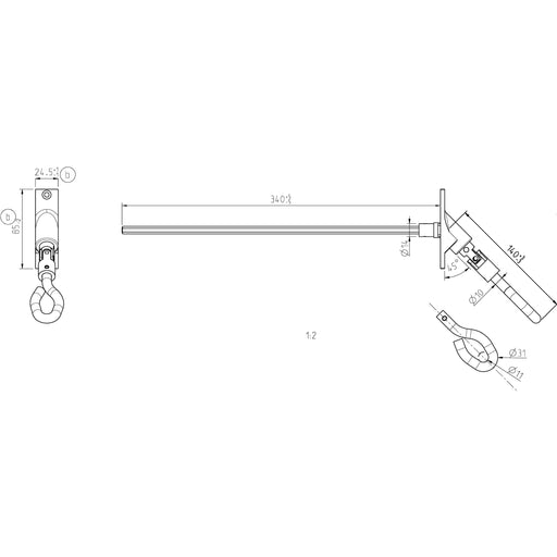 DELTA DORE - Zubehör/Ersatzteile für Tor-/Rollladenantriebe Gelenkkurbelöse GGK 539-16-1