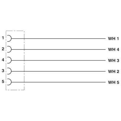 Phoenix Contact - Konfektioniertes Sensor-Aktor-Kabel Sensor-/Aktor-Kabel SAC-5P-2,0 #1407331 5-pol.2m