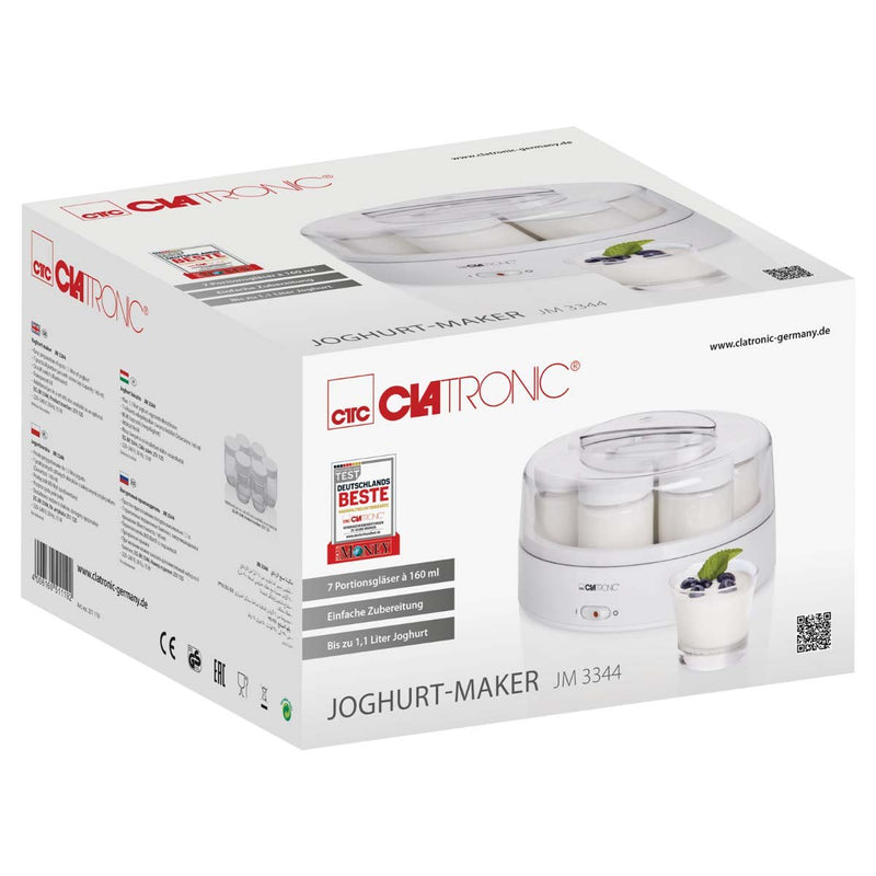 CLATRONIC - Joghurtbereiter Joghurtmaker CTC JM 3344 ws m.7 Gläsern − 6 Stück