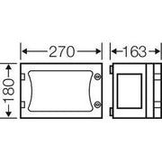 Hensel - Leergehäuse FP 0100 EB-Mass216x126x136mm