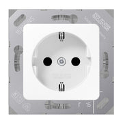 Jung - Steckdose SCHUKO-Steckdose 16A 250V CD 5120 BF WW 50x50mm Klappdeckel