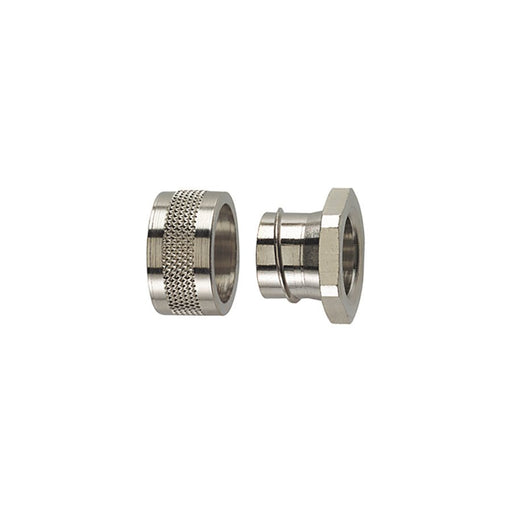 HellermannTyton - Metall-Schutzschlauch-Verschraubung Metallverschraubung SC40-PC-NPB-ML (2) Einführungsbuchse − 2 Stück