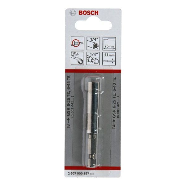 Bosch - Bohrfutter Universalhalter, 1/4-Zoll, 2607000157 75mm 11mm (in