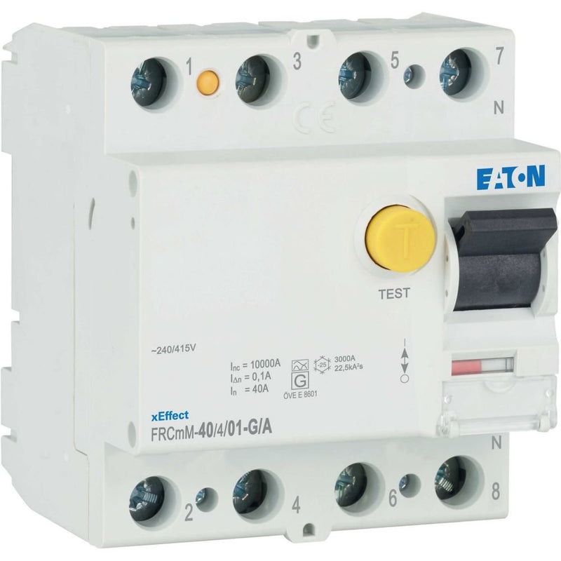 Eaton - Fehlerstrom-Schutzschalter FI-Schalter FRCMM-40/4/01-G/A 40A 100mA 4polig